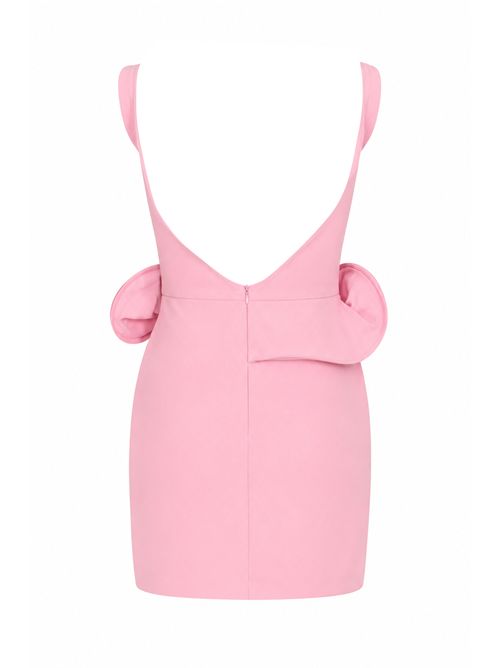 Abito corto in crepe con rosa Rosa NO SECRETS | 261NS123ROSA